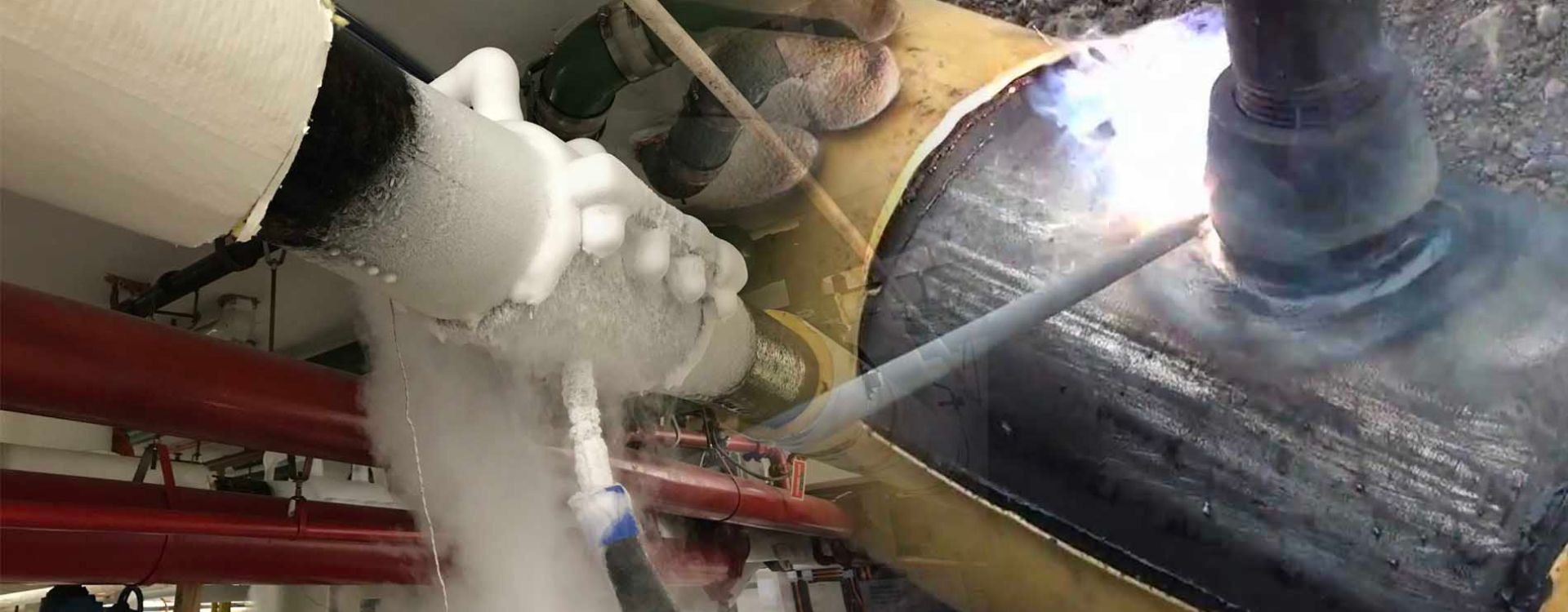 HVAC Hot Tapping & Pipe Freezing Al Tawoos Al Abyadh Tech Cont